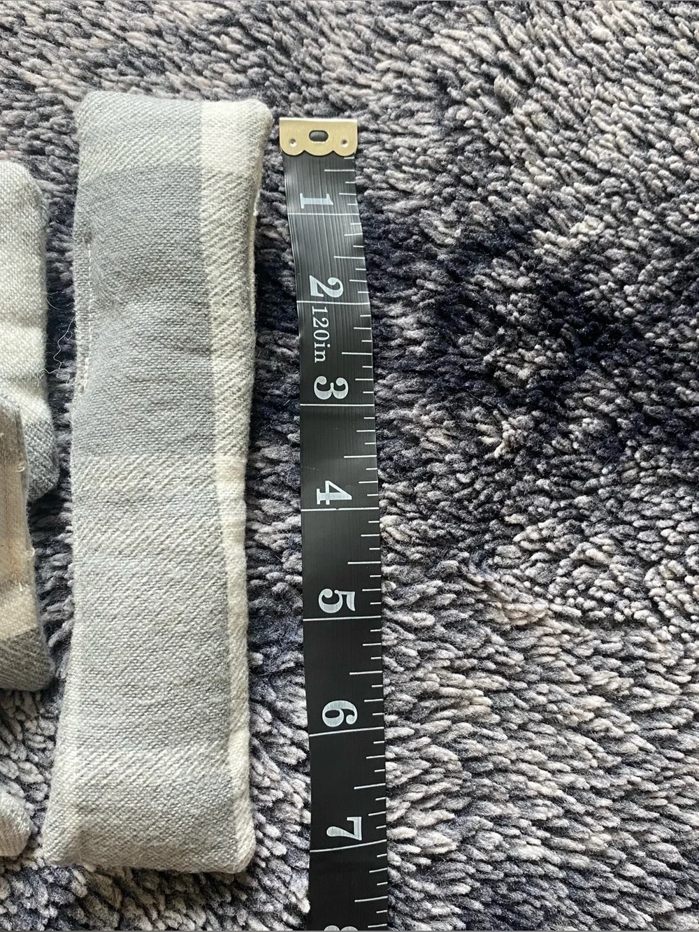 Handmade Grey & White Plaid Catnip Kick Stick Cat Toy Set (4)